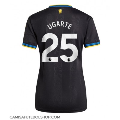 Camisa de time de futebol Manchester United Manuel Ugarte #25 Replicas 3º Equipamento Feminina 2025-26 Manga Curta Camisa de time de futebol Manchester United Manuel Ugarte #25 Replicas 3º Equipamento Feminina 2025-26 Manga Curta